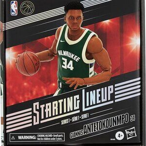 NWT ‘22 Hasbro Starting Lineup NBA Series 1 Giannis Antetokounmpo Action Figure